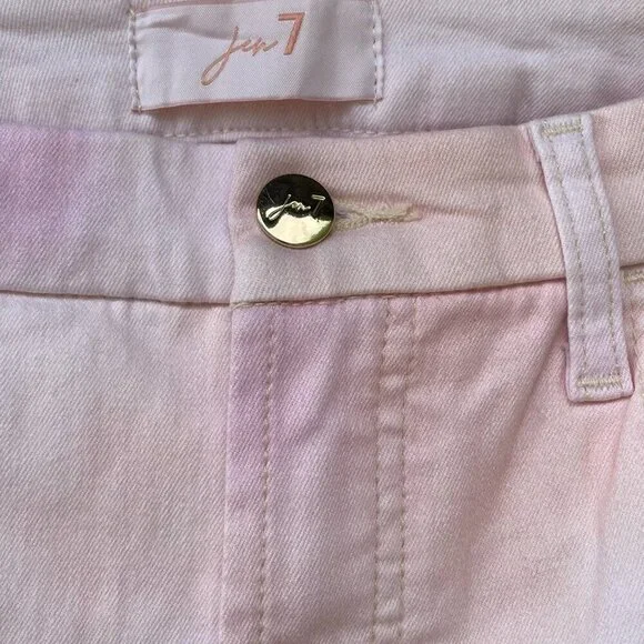 NWT Jen7 Baby Pink Ankle Skinny Jeans Women’s 10 Stretch Denim - Picture 12 of 15